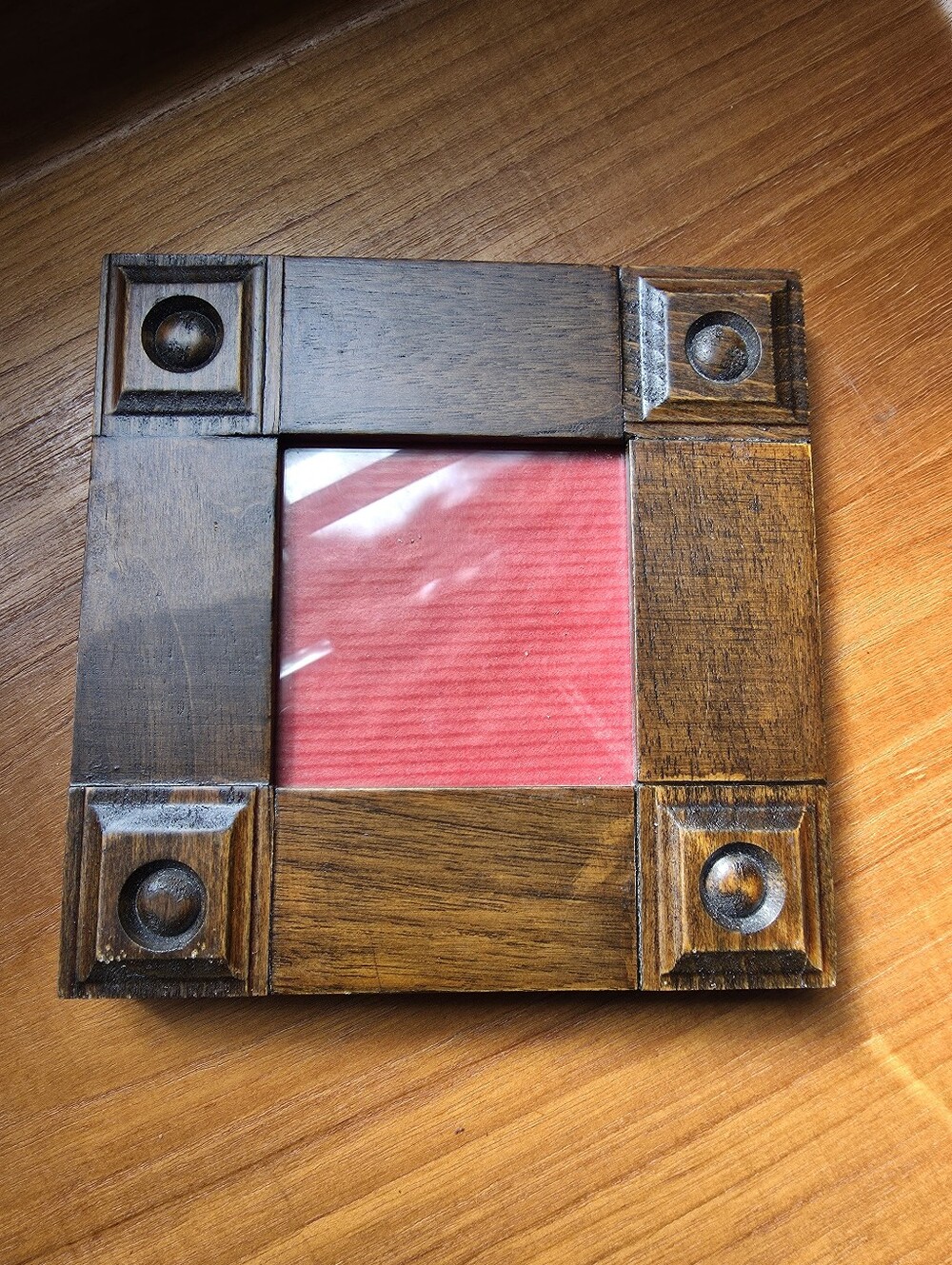 Gorgeous handmade oak frame, tabletop easel Stand, mission oak vibe.